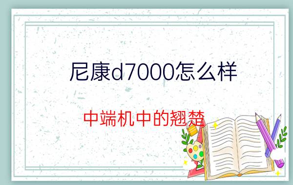 尼康d7000怎么样 中端机中的翘楚